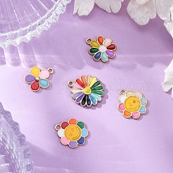 10Pcs 5 Styles Alloy Enamel Pendants&nbsp;ENAM-FP0002-39