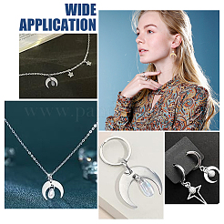 20Pcs 2 Colors 201 Stainless Steel 2-Loop Connector Charms&nbsp;STAS-UN0055-20