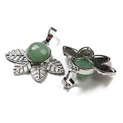 Natural Green Aventurine Pendants&nbsp;G-P517-02P-03