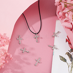 24Pcs Alloy Rhinestones Pendants&nbsp;ALRI-FH0001-02