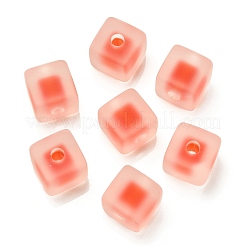 Frosted Acrylic European Large Hole Beads&nbsp;OACR-G012-14