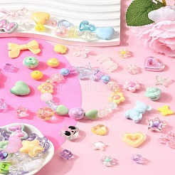 250G Opaque & Transparent Acrylic Beads&nbsp;MACR-YW0003-89
