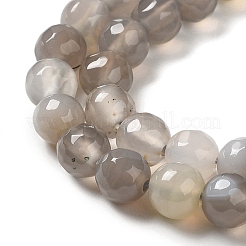 Natural Striped Agate/Banded Agate Beads Strands&nbsp;G-A246-8mm-02