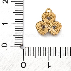 Ion Plating(IP) 304 Stainless Steel Cubic Zirconia Pendants&nbsp;STAS-R141-05G-03