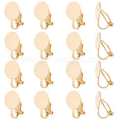 16Pcs Brass Earring Settings&nbsp;KK-SC0006-63