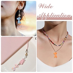 50Pcs 5 Colors Resin Pendants&nbsp;RESI-CJ0004-49