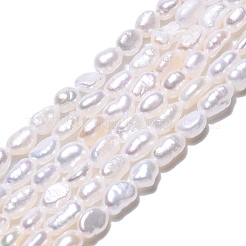 Natural Cultured Freshwater Pearl Beads Strands&nbsp;X-PEAR-N014-03F