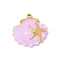 304 Stainless Steel Enamel Pendants&nbsp;STAS-OY013-64G