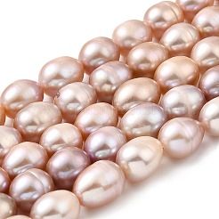 Natural Cultured Freshwater Pearl Beads Strands&nbsp;PEAR-I007-01E-06C