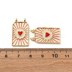 Brass Enamel Pendants&nbsp;X-KK-Q098-03G