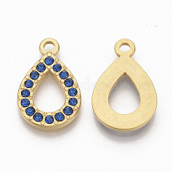 Golden Tone 304 Stainless Steel Pendants&nbsp;STAS-T050-011G-02
