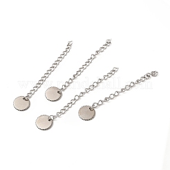 Tarnish Resistant 304 Stainless Steel Curb Chain Extenders&nbsp;LS-STAS-P320-02P