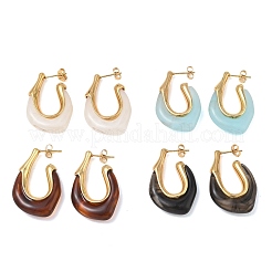 304 Stainless Steel Stud Earrings for Women&nbsp;EJEW-F411-02G