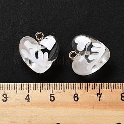 Transparent Resin Enamel Pendants&nbsp;RESI-D076-01D