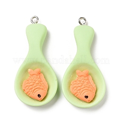 Opaque Resin Pendants&nbsp;RESI-G032-F03