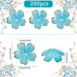 200Pcs Acrylic Bead Caps&nbsp;OACR-SC0001-83D