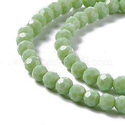 Faceted(32 Facets) Glass Beads Strands&nbsp;EGLA-J042-36B-M