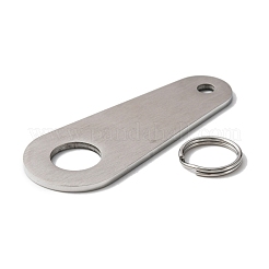 304 Stainless Steel Sublimation Keychain Blanks&nbsp;FIND-WH0125-32P