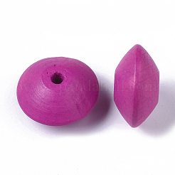 Spray Painted Natural Maple Wood Beads&nbsp;X-WOOD-T019-29