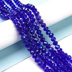 Electroplate Glass Beads Strands&nbsp;X1-EGLA-A034-T4mm-L16