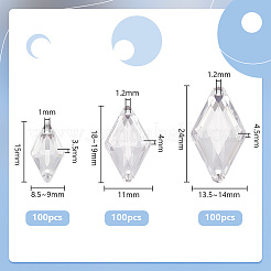 300Pcs 3 Styles Acrylic Sew on Rhinestone&nbsp;MACR-PH0001-76A