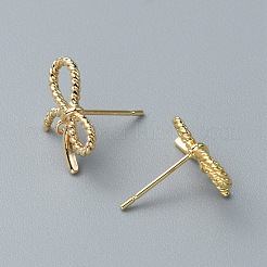 Brass Stud Earrings Finding&nbsp;FIND-WH0152-98