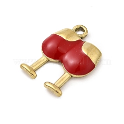 304 Stainless Steel Enamel Pendants&nbsp;STAS-I355-02G