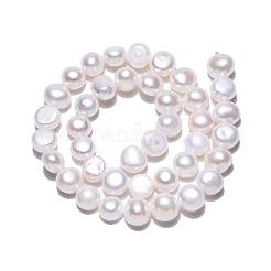 Natural Cultured Freshwater Pearl Beads Strands&nbsp;PEAR-N014-08I