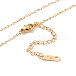Ion Plating(IP) 304 Stainless Steel Rectangle Bar Pendant Necklace&nbsp;NJEW-P262-18
