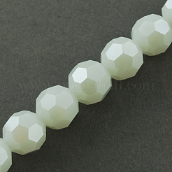 Electroplate Glass Beads Strands&nbsp;EGLA-R018-8mm-7