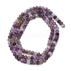 Faceted Natural Amethyst Beads Strands&nbsp;G-RM241221-N2