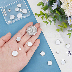 24Pcs 3 Styles Brass Pendant Cabochon Settings&nbsp;KK-BBC0028-71