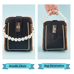 6Pcs 6 Style Resin Imitation Pearl Beaded Chain Purse Strap Extenders&nbsp;FIND-PH0009-60
