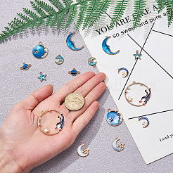 Alloy Enamel Pendants&nbsp;ENAM-CJ0001-15