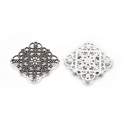 Tibetan Style Filigree Joiners&nbsp;TIBEP-A2690-AS-FF