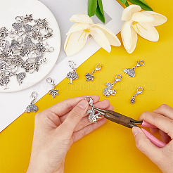 10 Sets Autumn Alloy Pendants Decorations Set&nbsp;HJEW-FH0001-48