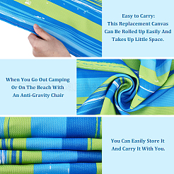 Canvas Beach Chair Replacement Fabric&nbsp;AJEW-WH20148-002