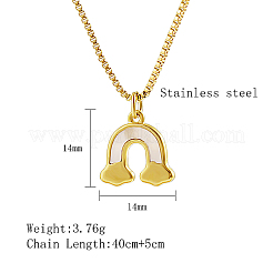 304 Stainless Steel Pendant Necklace&nbsp;GF6823-2