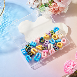30Pcs 5 Styles UV Plating Opaque Acrylic Beads&nbsp;SACR-TA0001-63