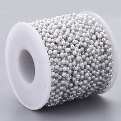Handmade ABS Plastic Imitation Pearl Beaded Chains&nbsp;CHS-T003-01P