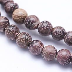 Natural Sandalwood Beads Strands&nbsp;WOOD-P011-01-6mm