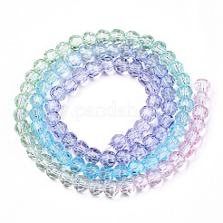 Transparent Glass Beads Strands&nbsp;GLAA-E036-07T