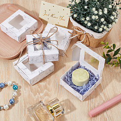 Marble Printed Paper Packaging Boxes&nbsp;CON-WH0085-131A