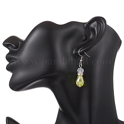 Teardrop Electroplate Glass Dangle Earrings&nbsp;EJEW-JE06796