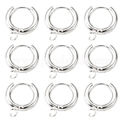 201 Stainless Steel Huggie Hoop Earring Findings&nbsp;STAS-P283-01C-S