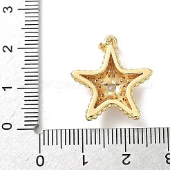 Brass Micro Pave Cubic Zirconia Pendants&nbsp;KK-K305-11B-G