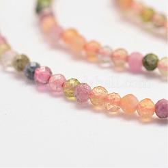 Natural Multicolor Tourmaline Bead Strands&nbsp;G-P279-45-2mm