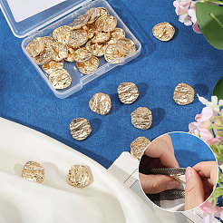 30Pcs 1-Hole Alloy Shank Buttons&nbsp;FIND-CA0011-66B