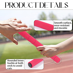 5Pcs 5 Colors 304 Stainless Steel with Sponge Relay Batons&nbsp;AJEW-CN0005-97