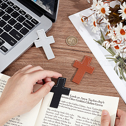 3Pcs 3 Colors Leather Bookmarks&nbsp;AJEW-CP0003-83